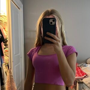 Women's Pink Crop Top